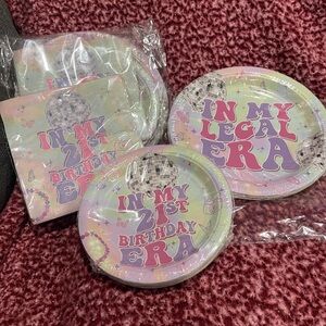 2 Sets of My 21st Era Birthday Party Plates and Napkins 60 Pieces Per Set